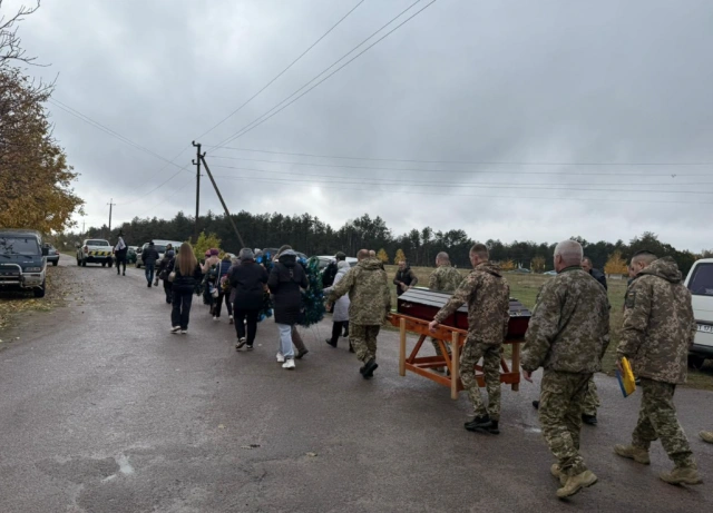 Прощання з військовим із Херсонщини Сергієм Кобельчуком, який загинув на Донеччині