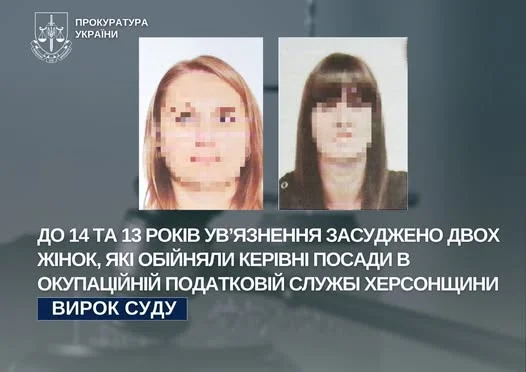 На Херсонщині за колабораціонізм засудили двох керівниць окупаційної “податкової”