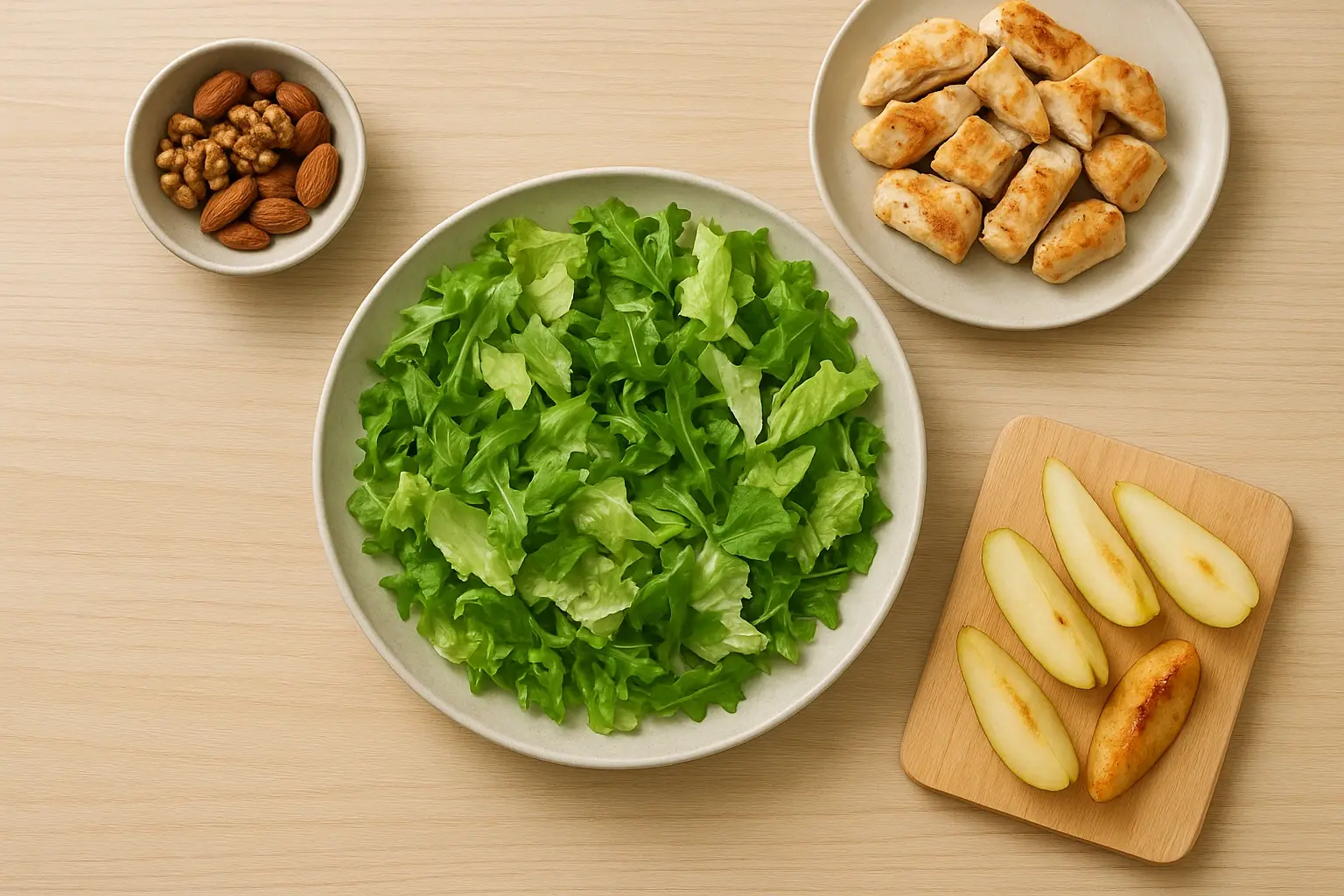 Як приготувати салат з грушею і куркою