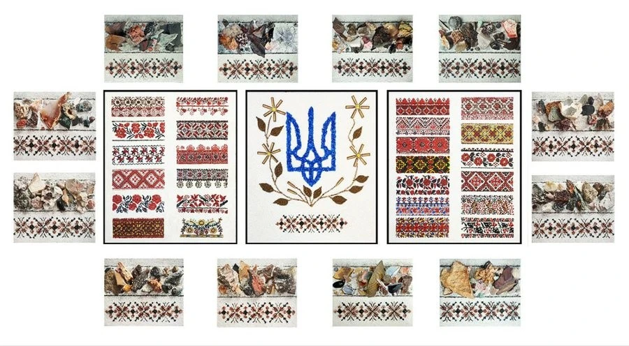 Рекорд у Нетішині: серія картин із камінням та вишивкою встановила новий національний рекорд
