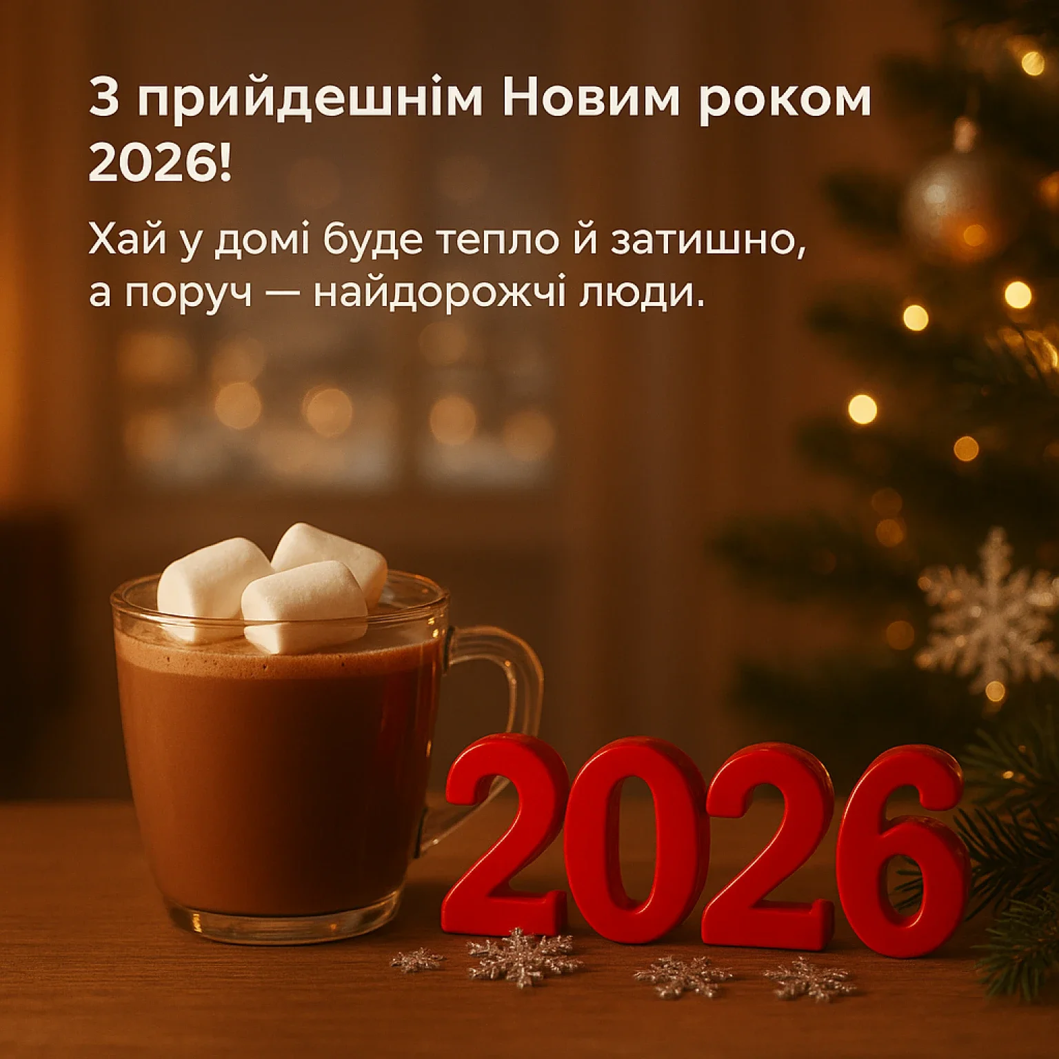 привітання з прийдешнім новим роком 2026