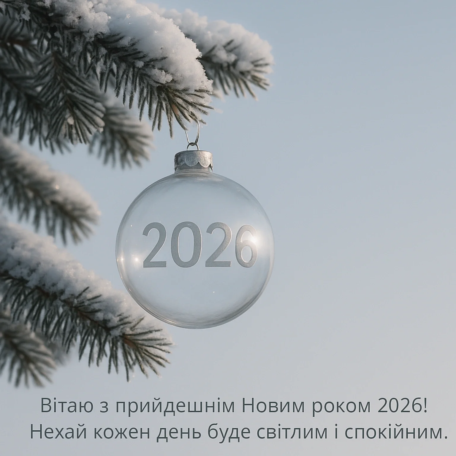 привітання з прийдешнім новим роком 2026