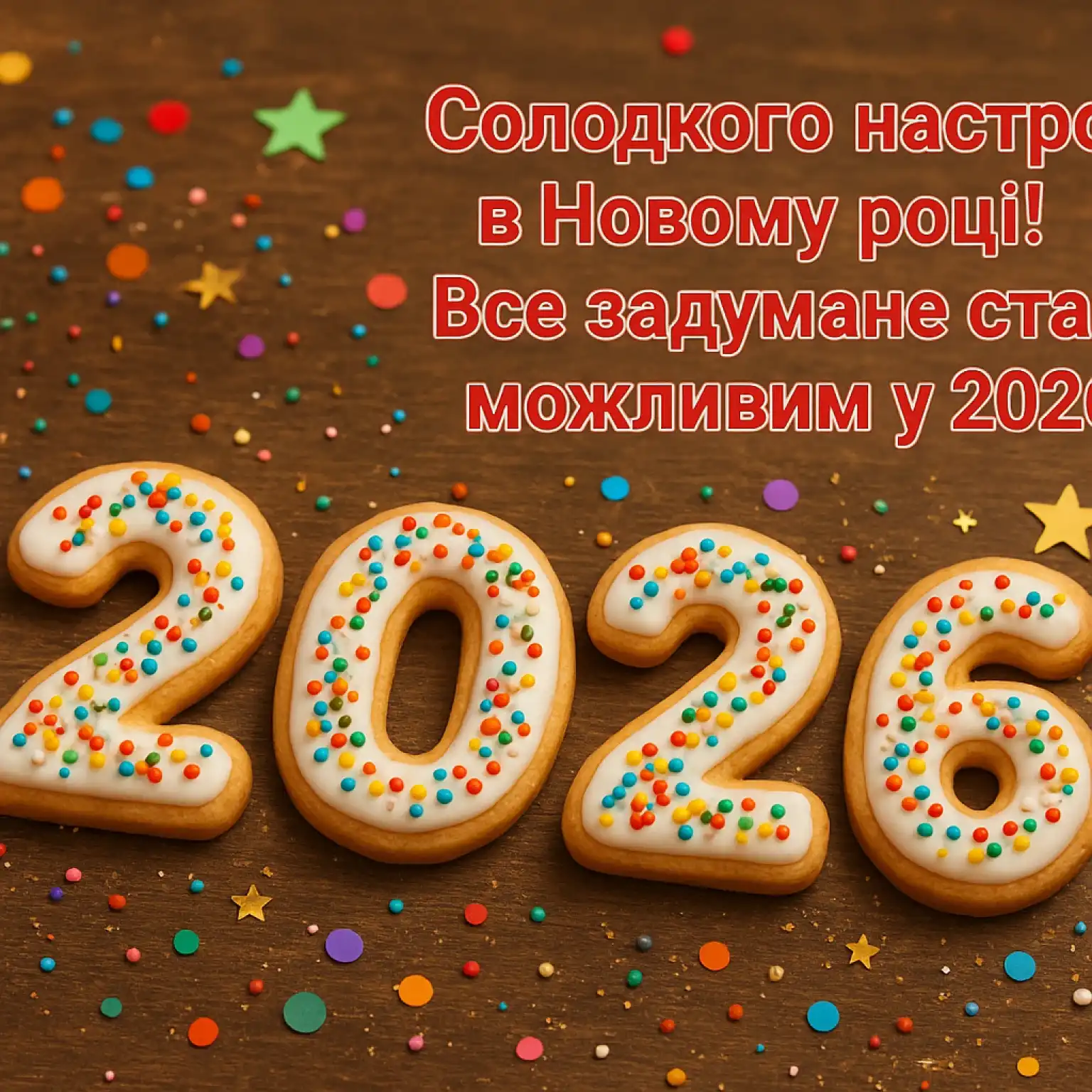 привітання з прийдешнім новим роком 2026