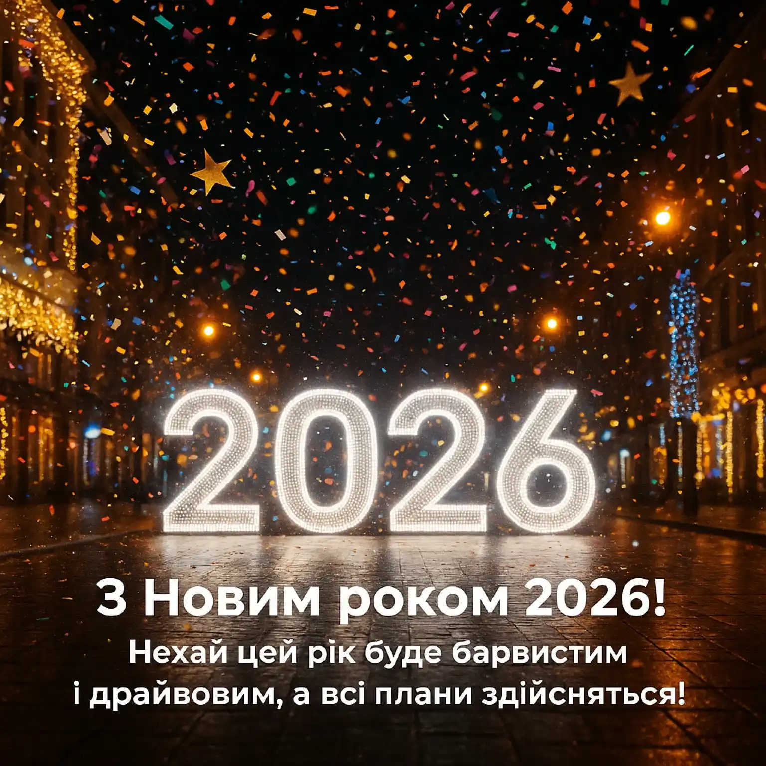 привітання з прийдешнім новим роком 2026