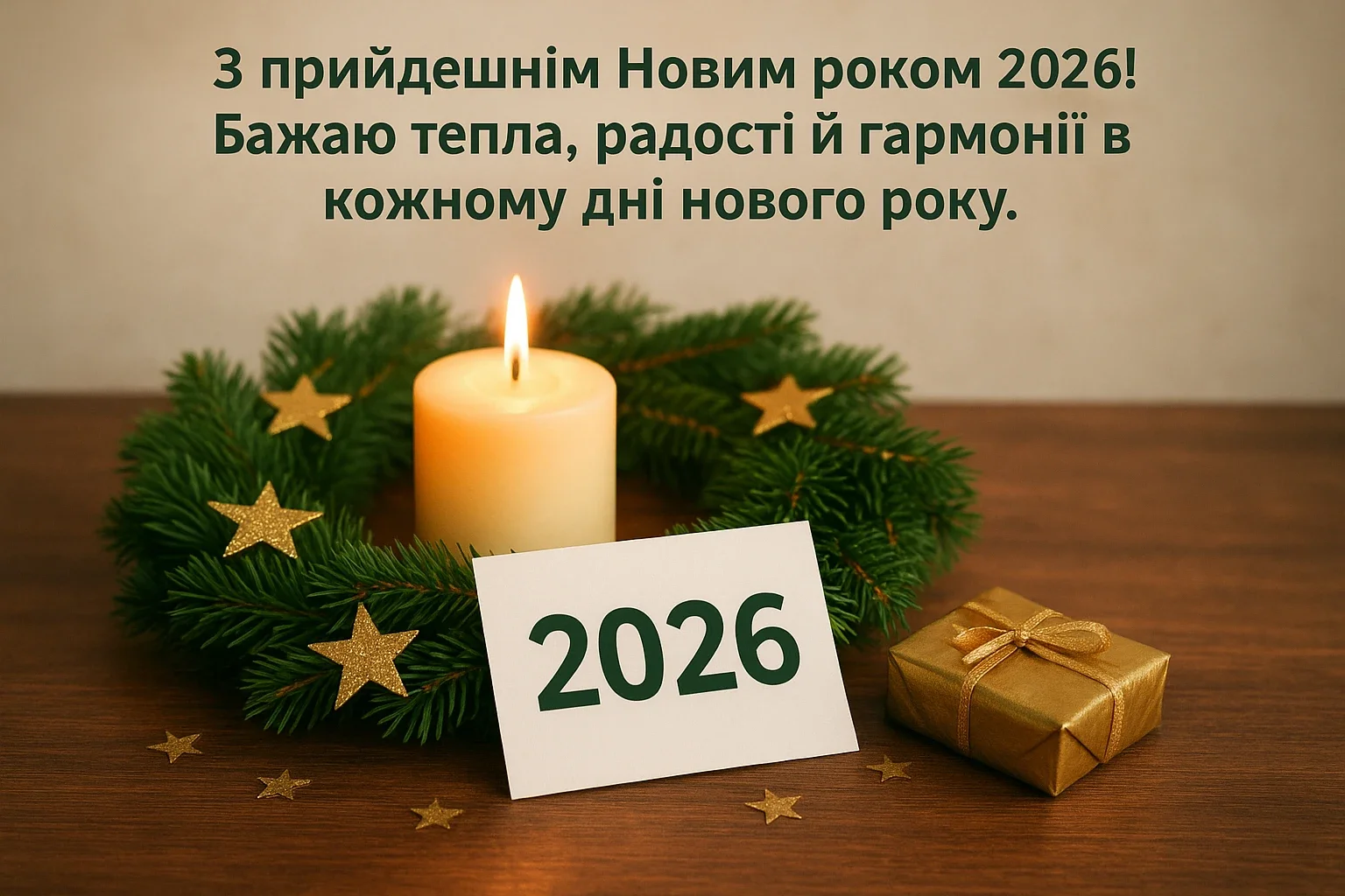 привітання з прийдешнім новим роком 2026