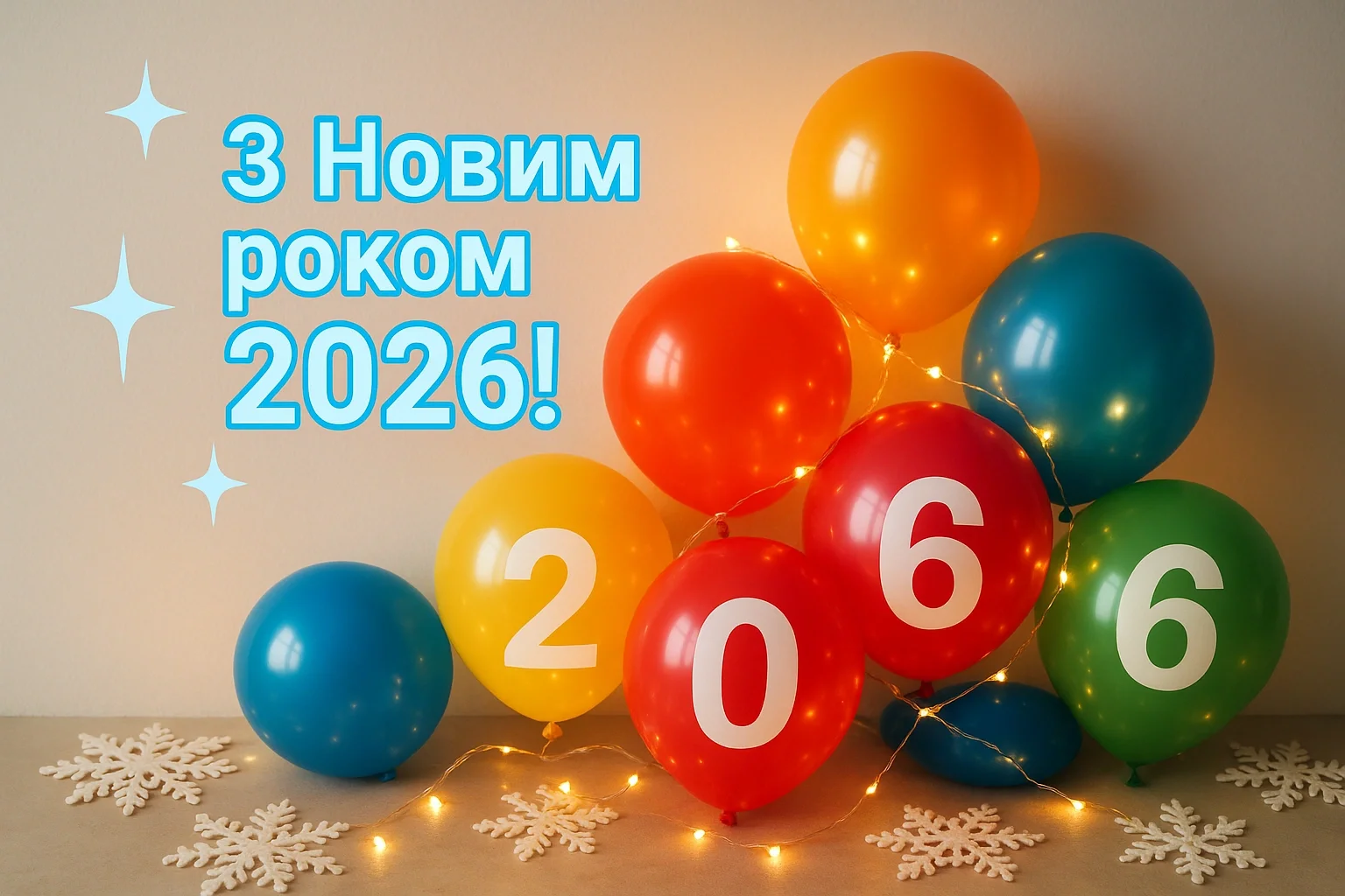 привітання з прийдешнім новим роком 2026