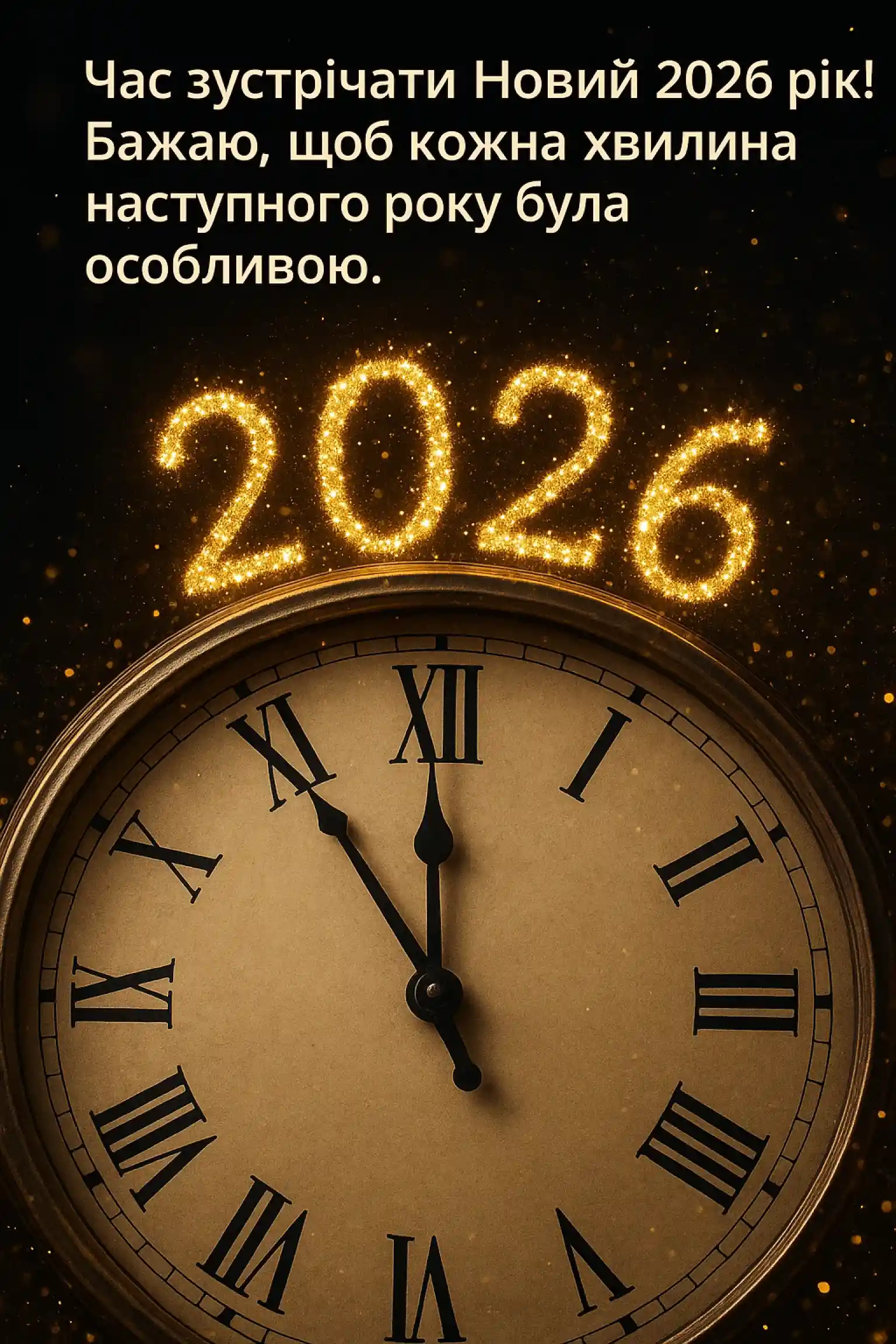 привітання з прийдешнім новим роком 2026