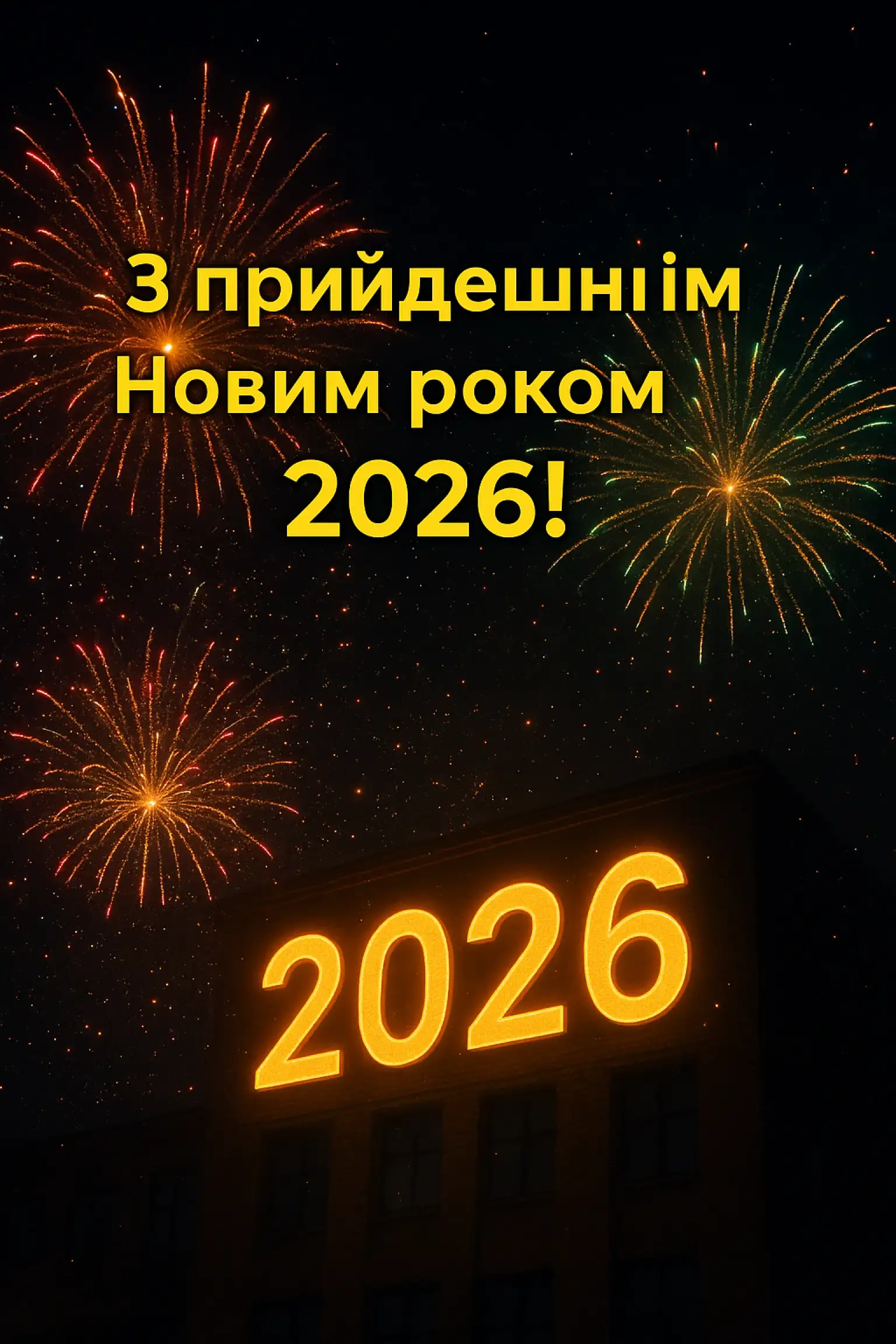 привітання з прийдешнім новим роком 2026