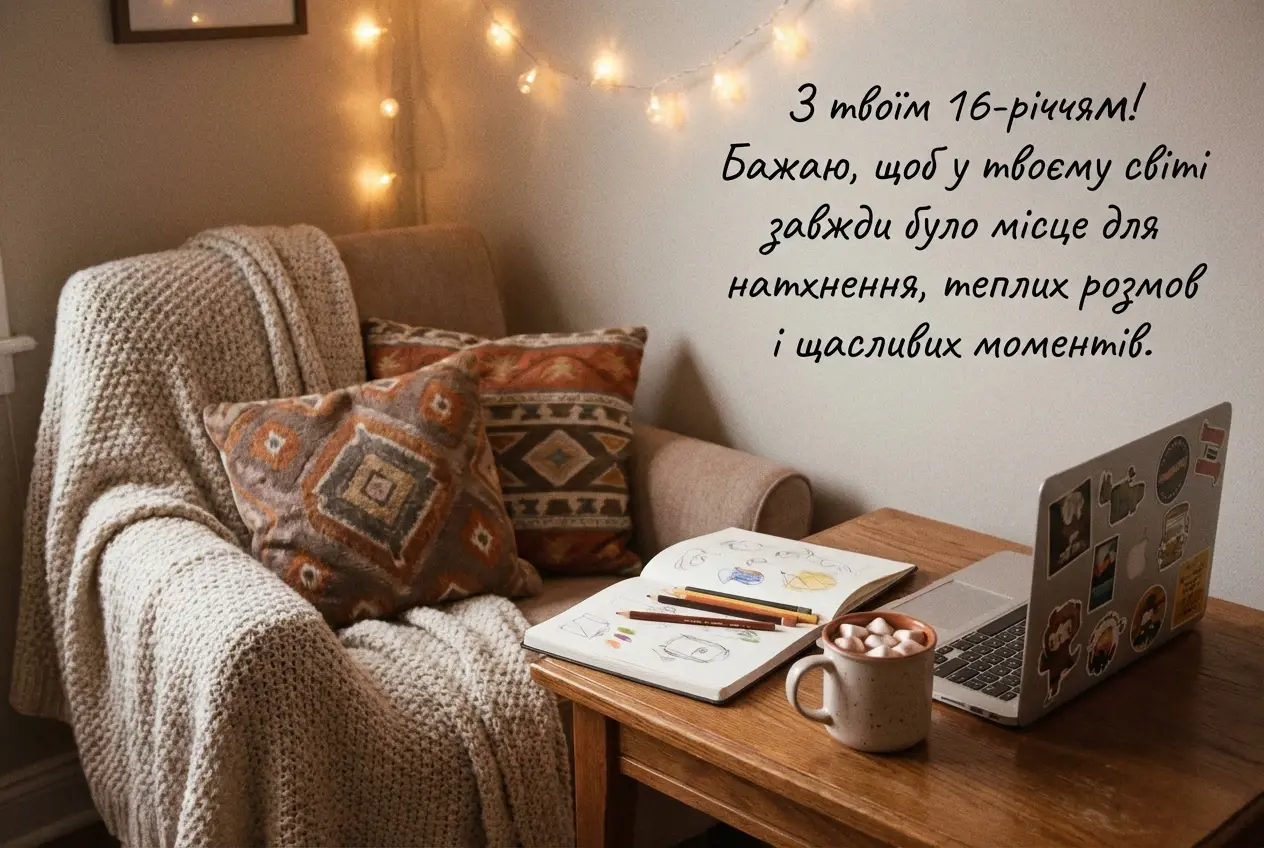 привітання з днем народження дівчині 16 років