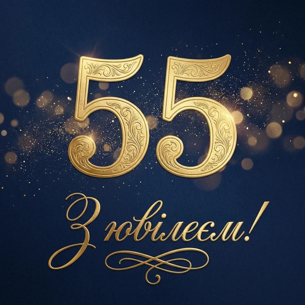з ювілеєм 55