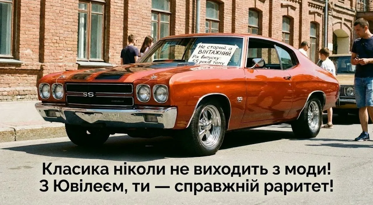 Привітання з ювілеєм у 55 років