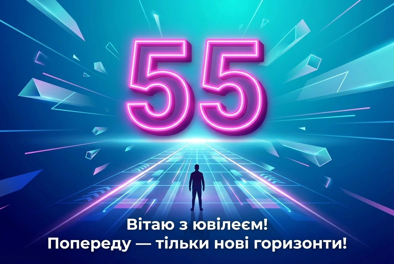 з ювілеєм 55