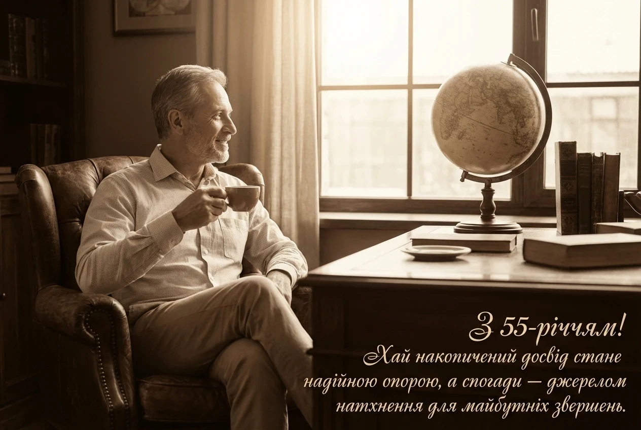 з ювілеєм 55