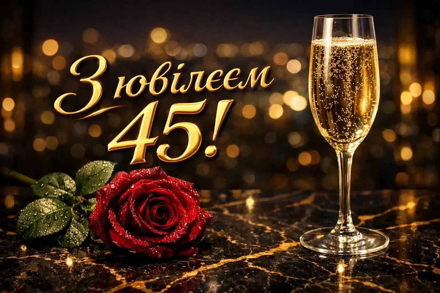 Ювілей, який надихає: красиві привітання для жінки на 45 років