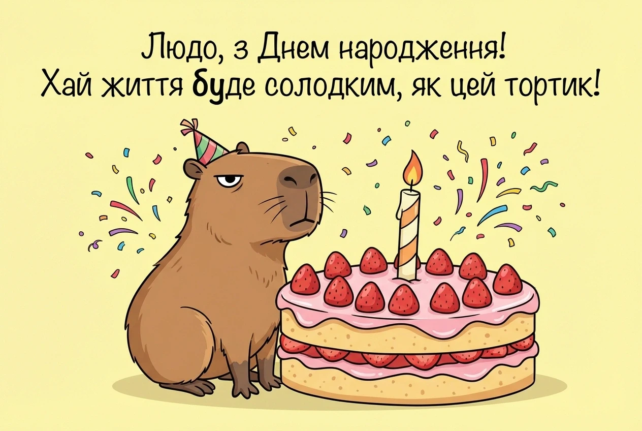 з днем рождения люда