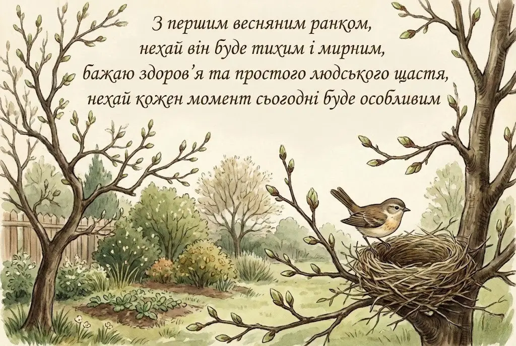 Доброго ранку з першим днем весни та найкрасивіші картинки для щирого привітання близьких
