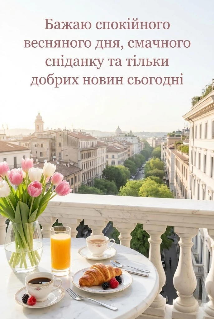 Доброго ранку з першим днем весни та найкрасивіші картинки для щирого привітання близьких