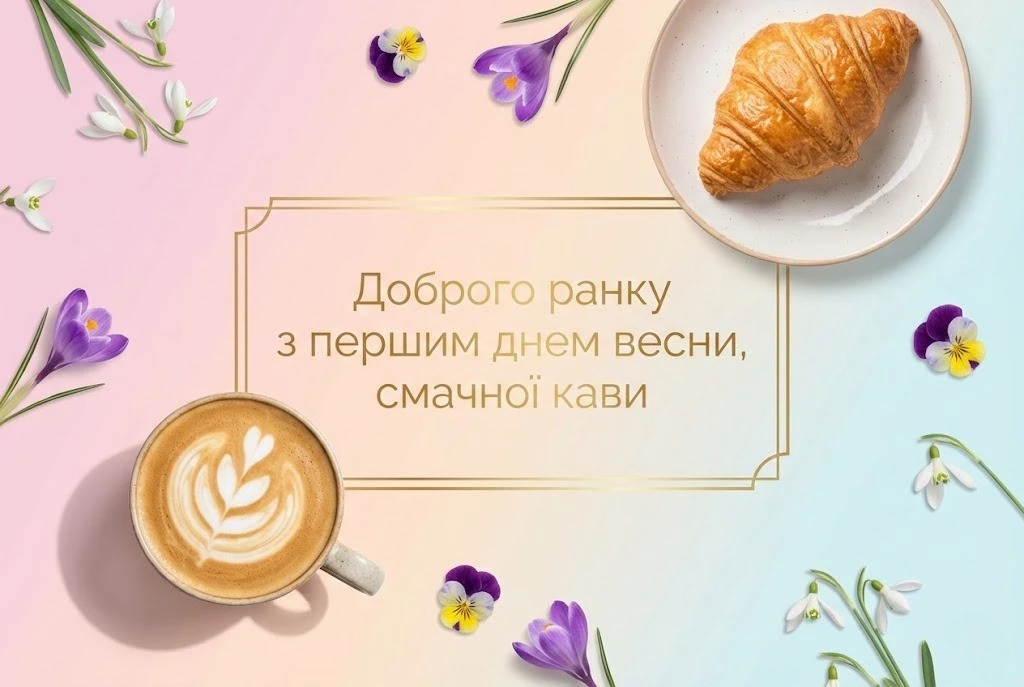 Доброго ранку з першим днем весни та найкрасивіші картинки для щирого привітання близьких