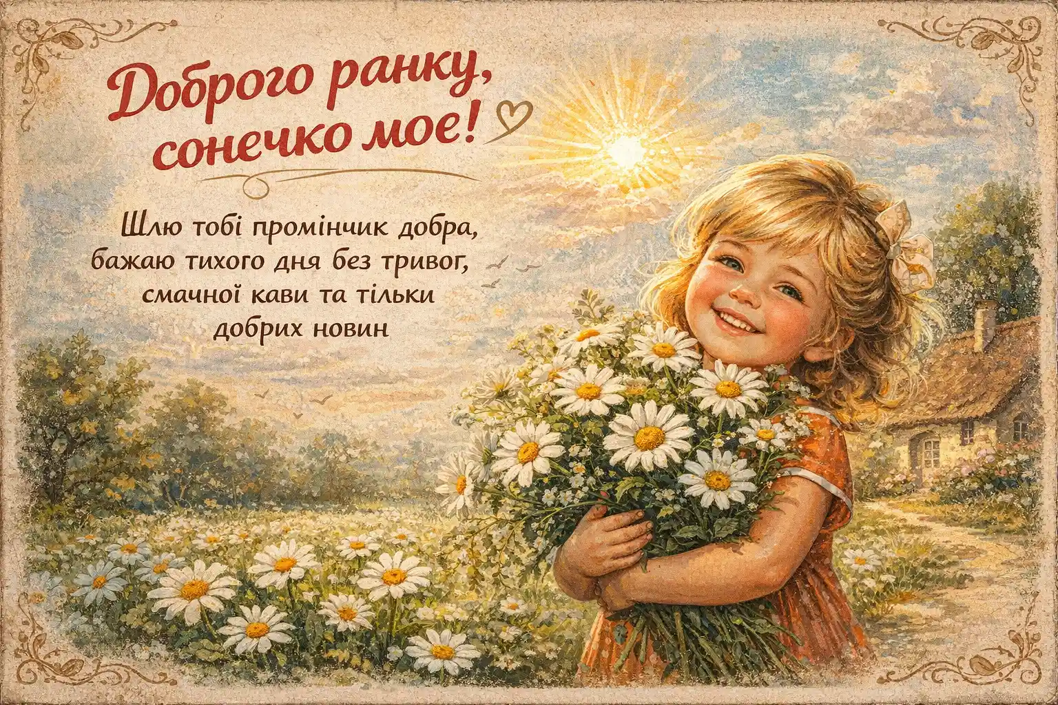 Доброго ранку, сонечко моє: найтепліші картинки та душевні побажання для гарного дня