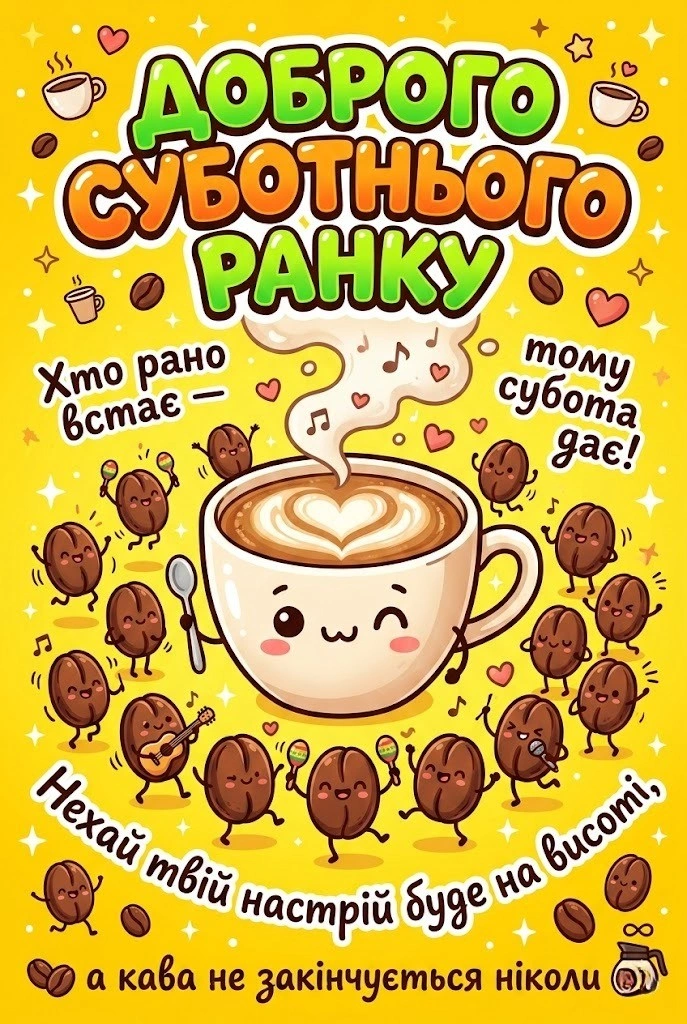 Доброго суботнього ранку: найкращі картинки та душевні листівки для гарного вихідного