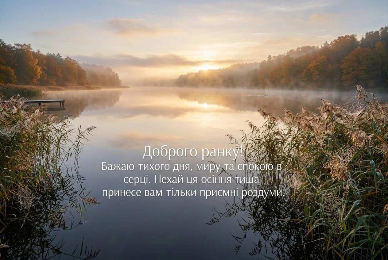 Осіннього доброго ранку: найтепліші побажання та затишні листівки для душевного початку дня