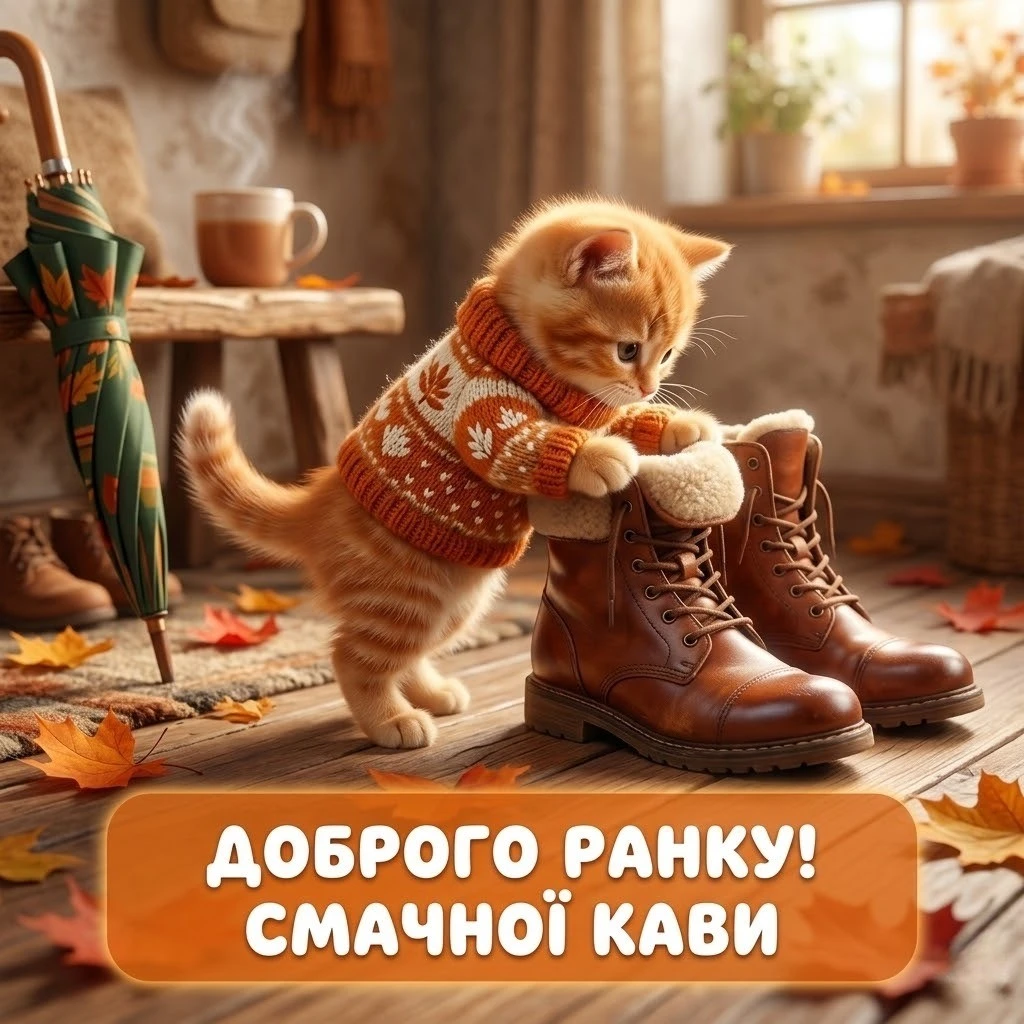 Осіннього доброго ранку: найтепліші побажання та затишні листівки для душевного початку дня