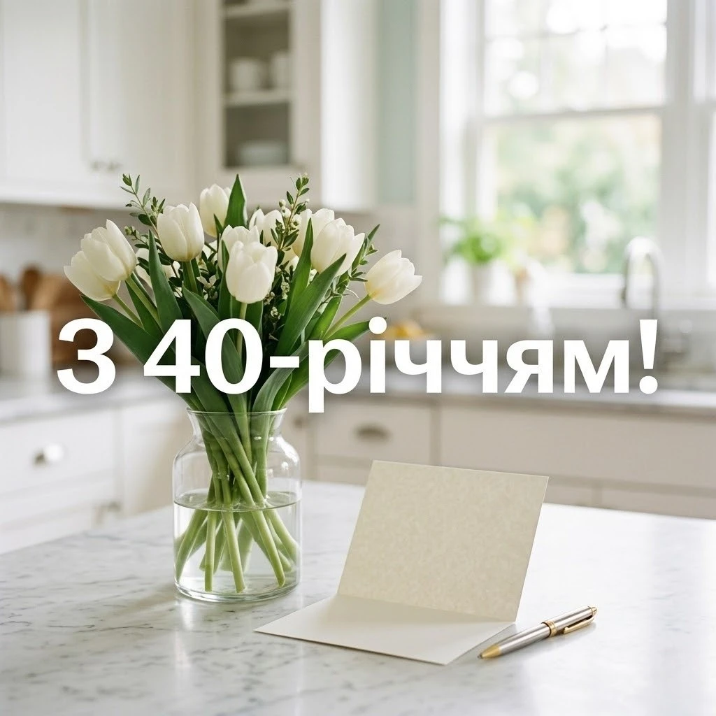 Привітання з днем народження з ювілеєм 40 років: найкращі побажання