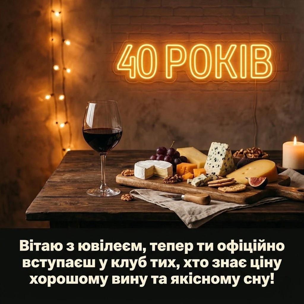 Привітання з днем народження з ювілеєм 40 років: найкращі побажання