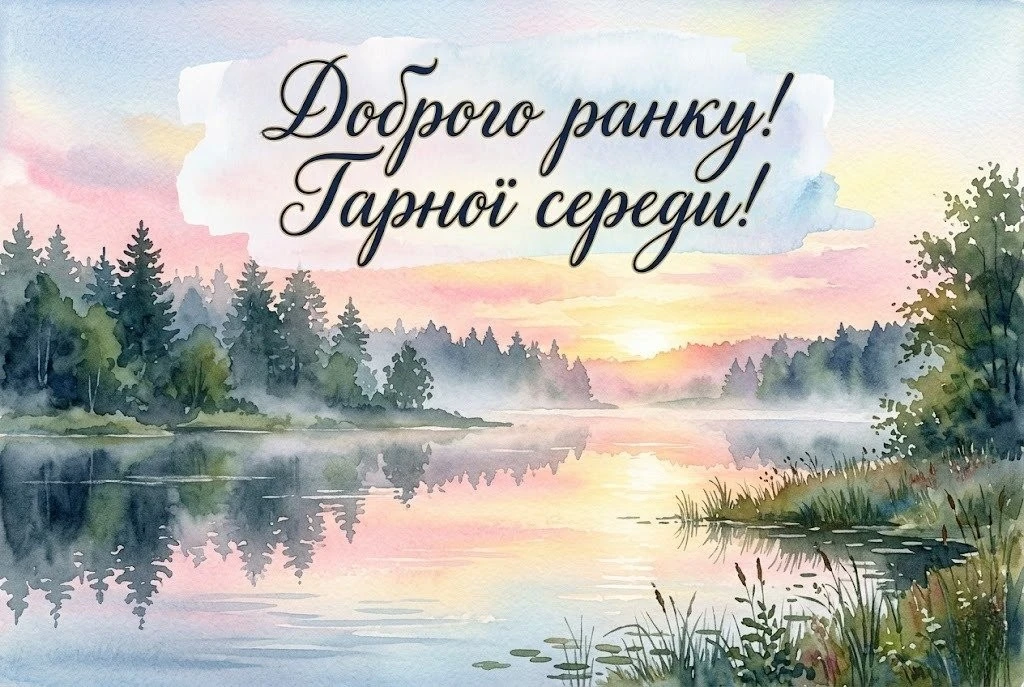 Доброго ранку та гарної середи: найкращі картинки, душевні листівки та щирі побажання