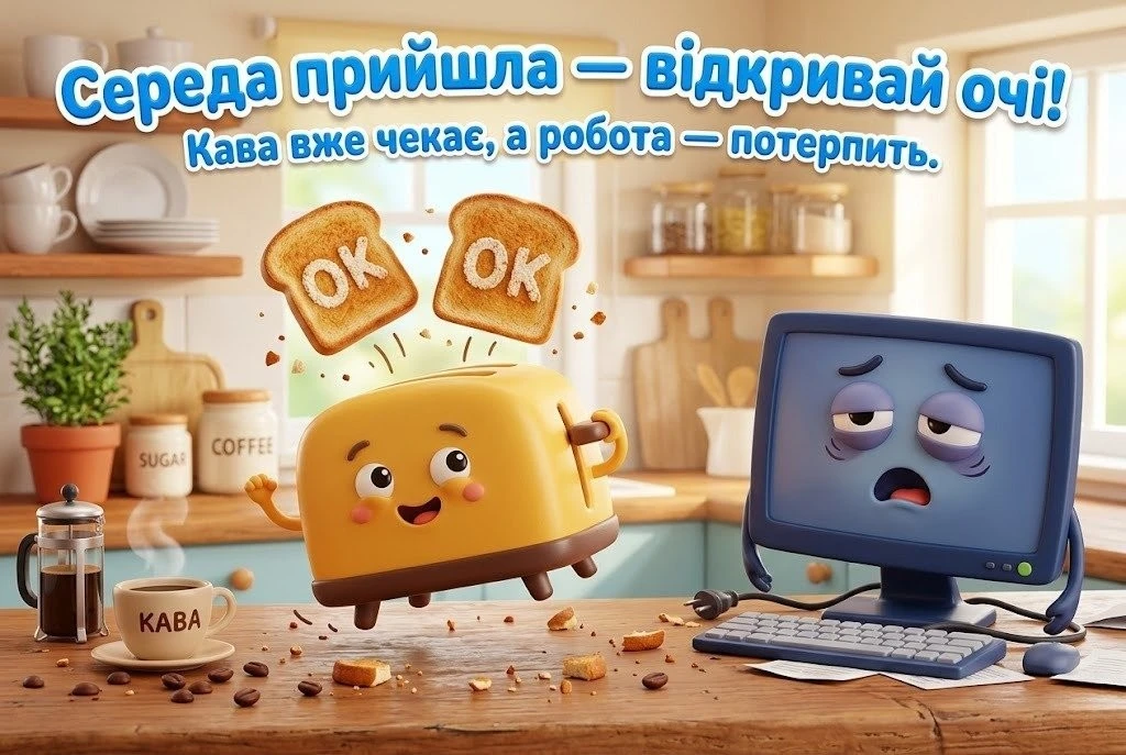 Доброго ранку та гарної середи: найкращі картинки, душевні листівки та щирі побажання