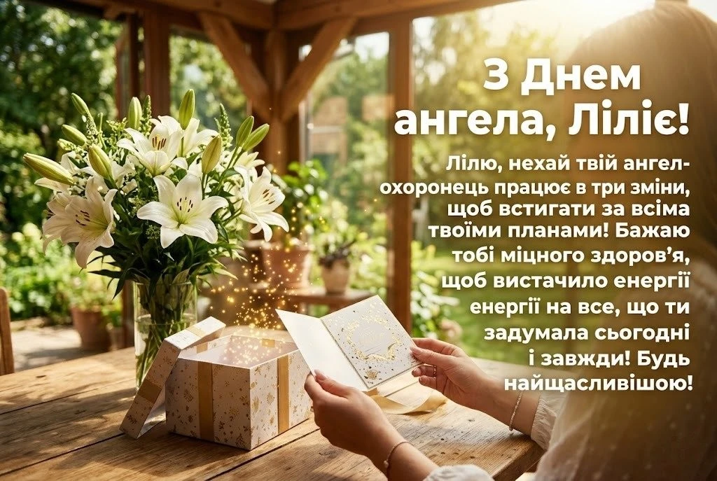 День ангела Лілії 2026: найкрасивіші побажання для іменинниці