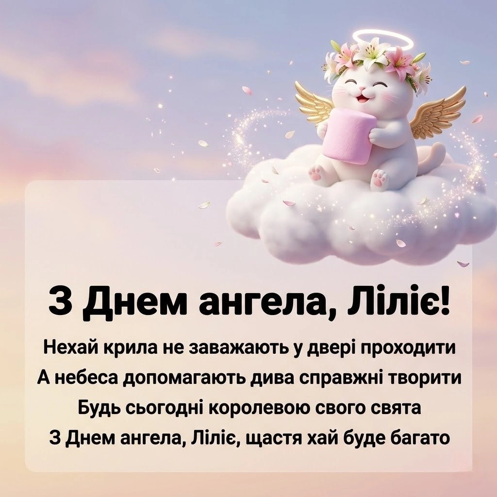 День ангела Лілії 2026: найкрасивіші побажання для іменинниці