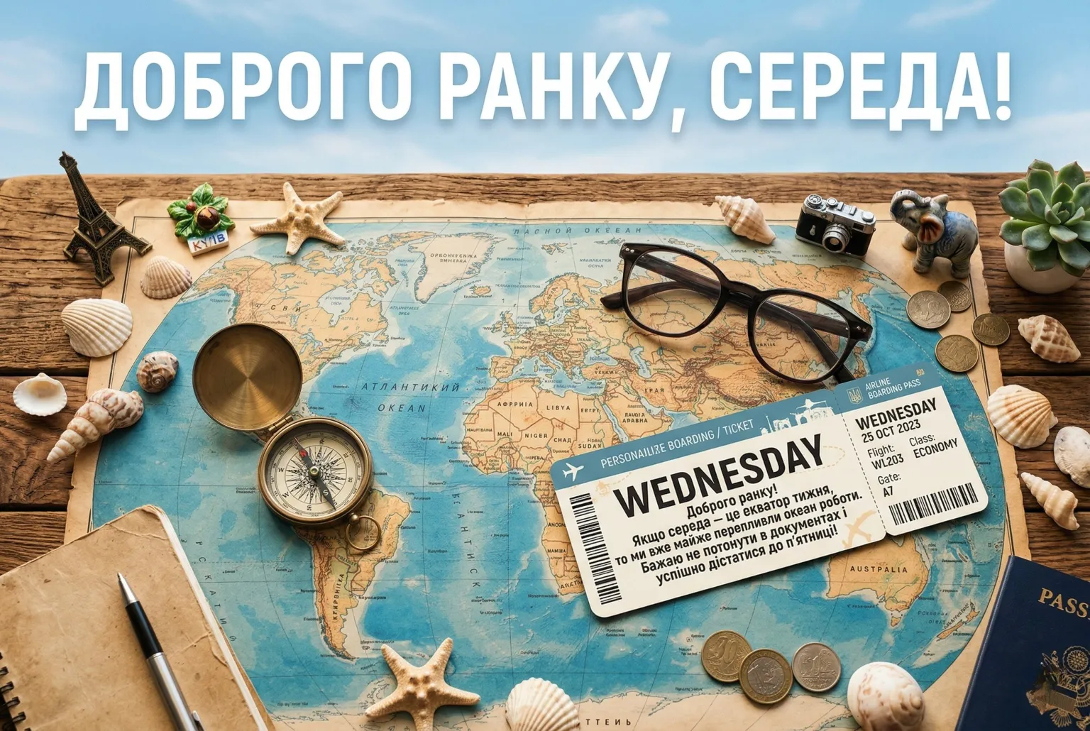 Доброго ранку середа: найкращі картинки та душевні листівки для гарного настрою