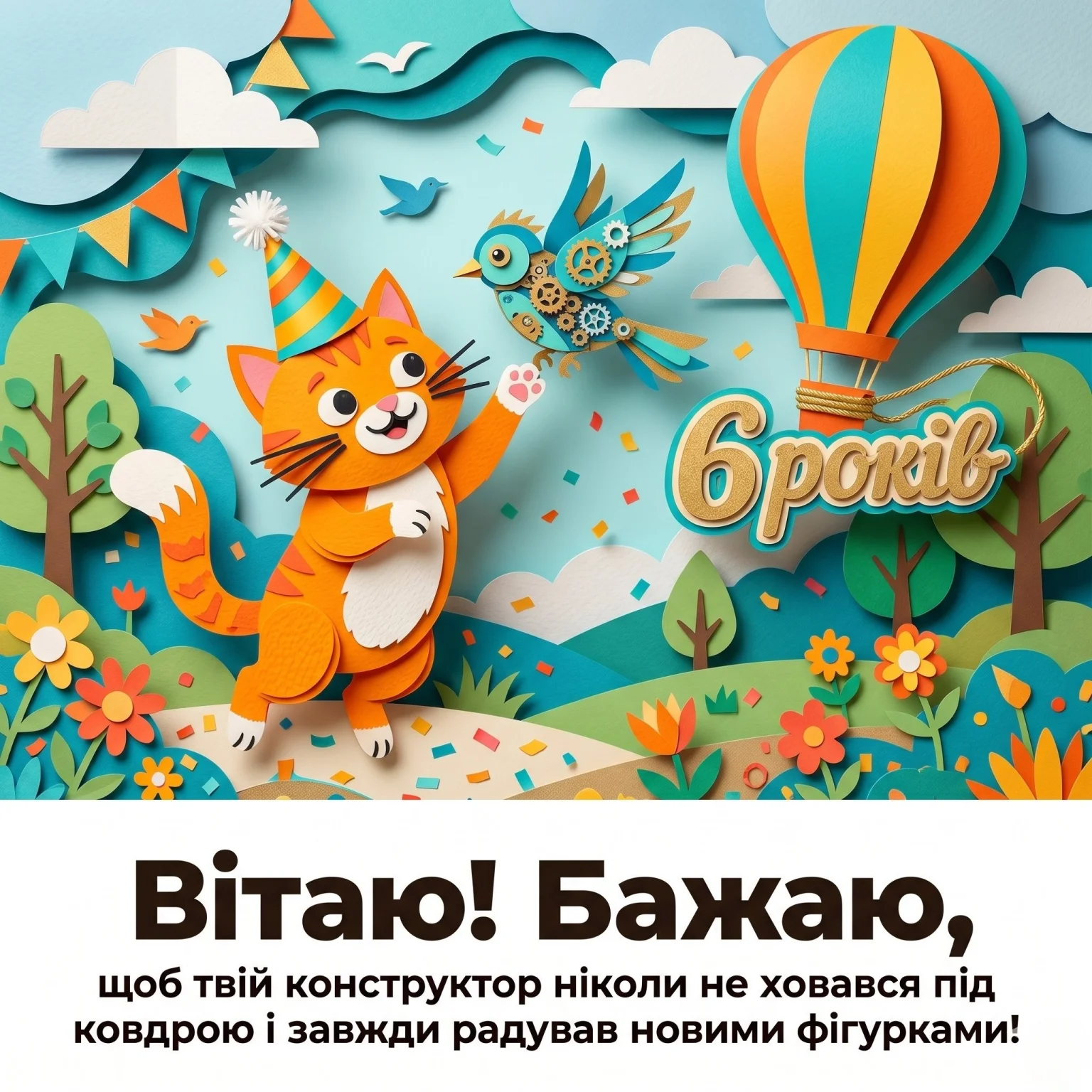 Щирі привітання з 6-річчям для хлопчиків та дівчаток: велика добірка
