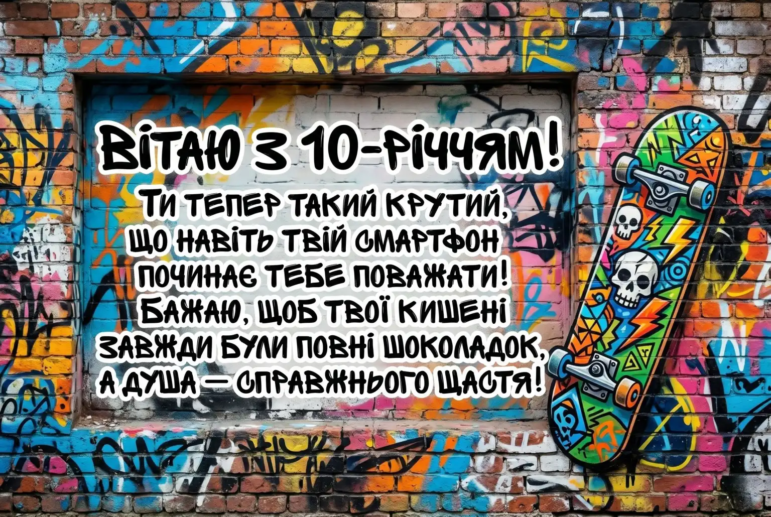 10 років — перший серйозний ювілей: привітання для сина, друга та племінника