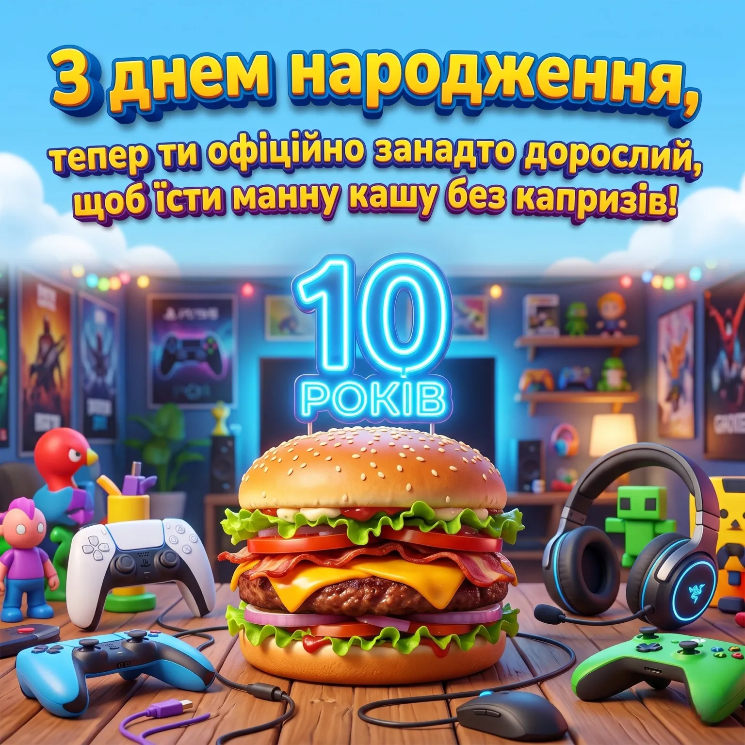 10 років — перший серйозний ювілей: привітання для сина, друга та племінника