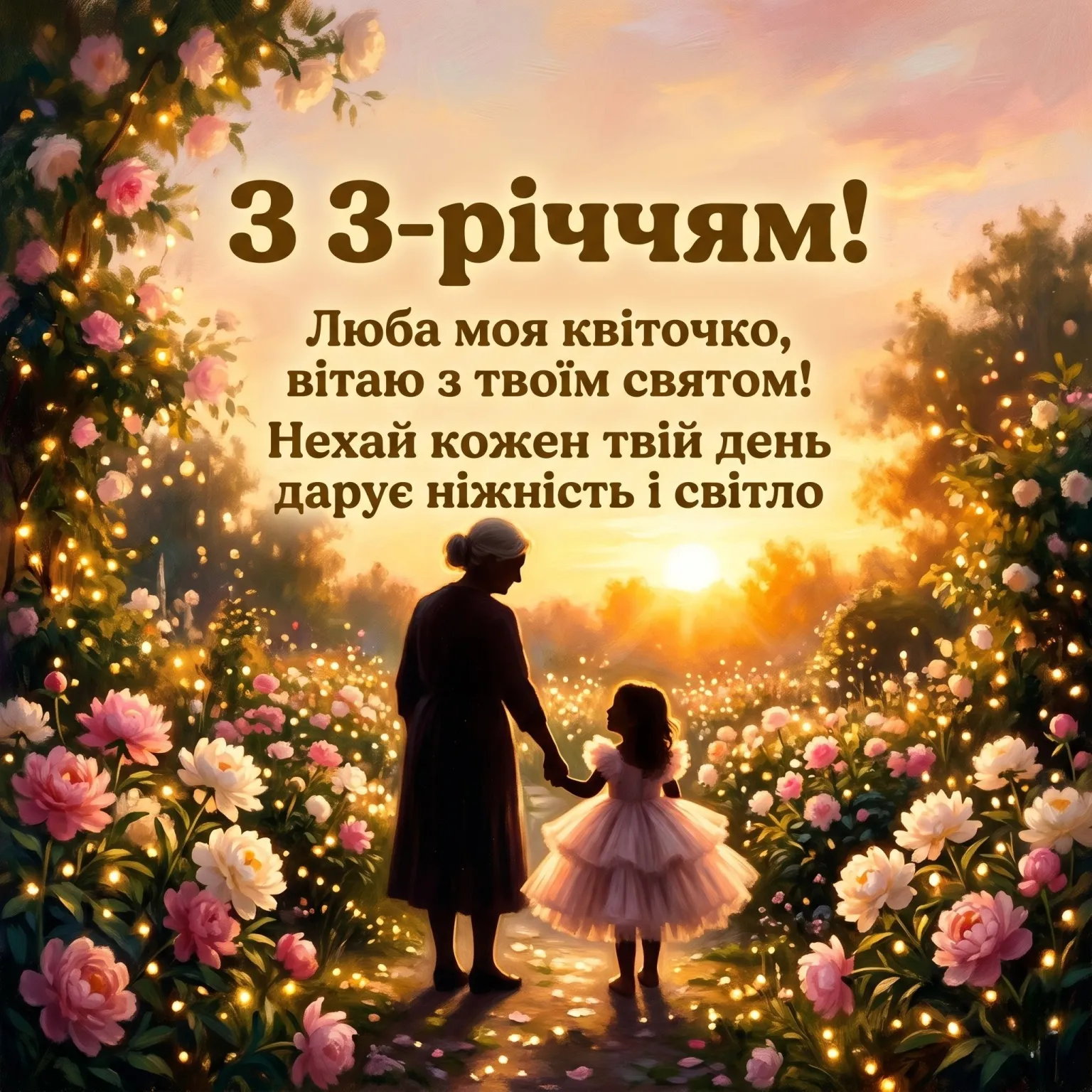 Як привітати внучку з 3-річчям: найкраща добірка побажань від люблячої бабусі