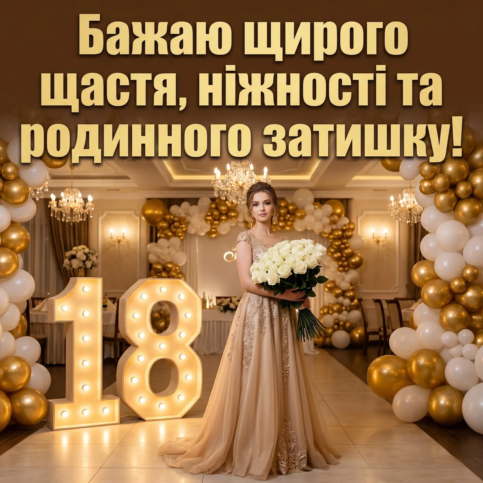 18 років — час розквіту: натхненні побажання для іменинниці