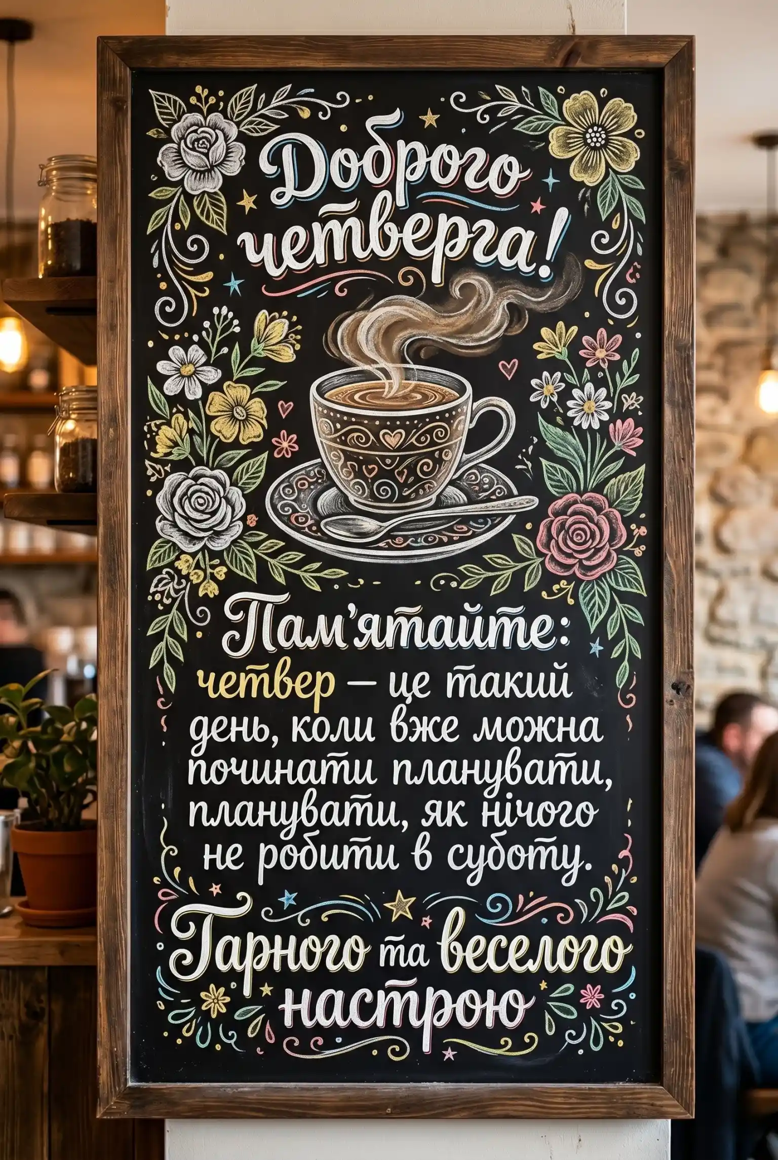 Надихаючі картинки доброго четверга та щирі побажання для чудового настрою