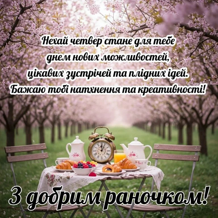 Надихаючі картинки доброго четверга та щирі побажання для чудового настрою