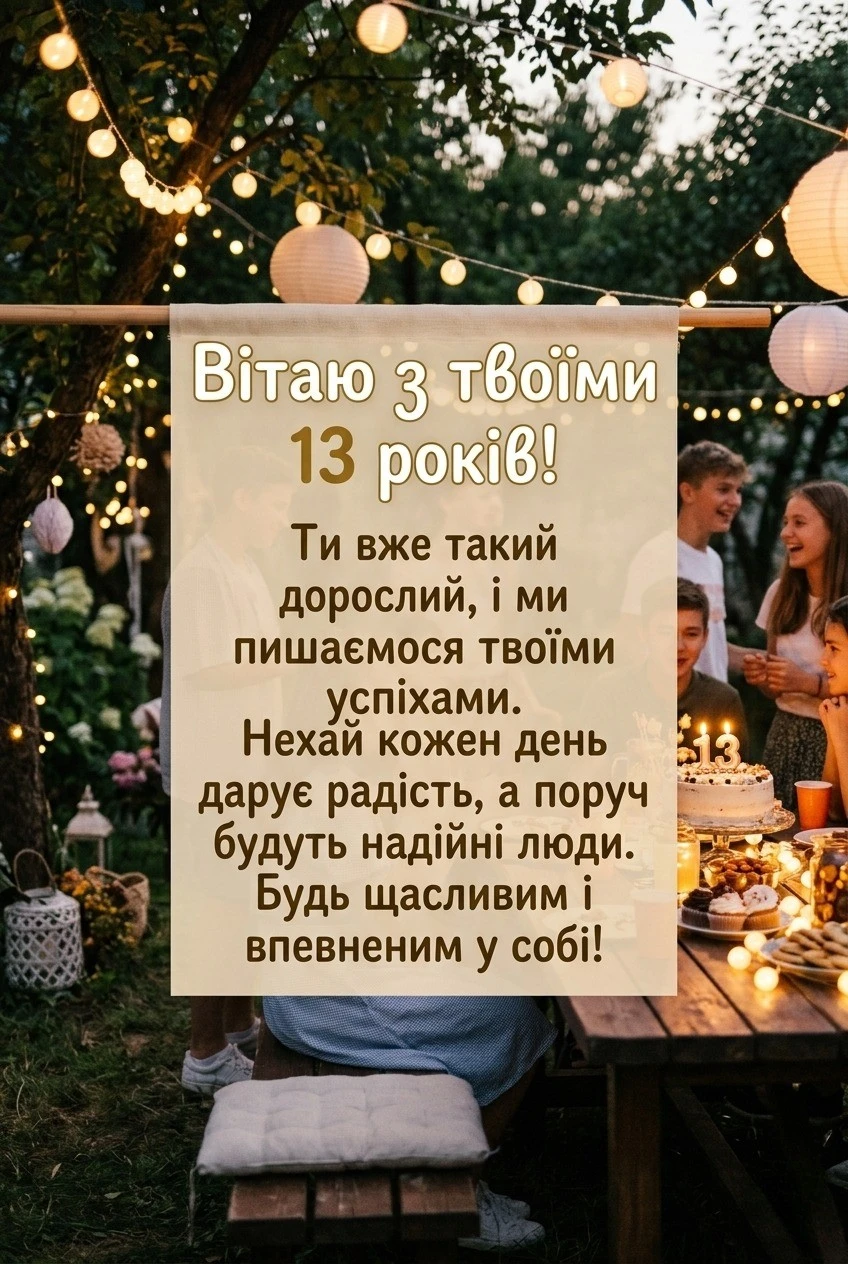 З днем народження, 13 років: зворушливі та круті вітання для підлітка