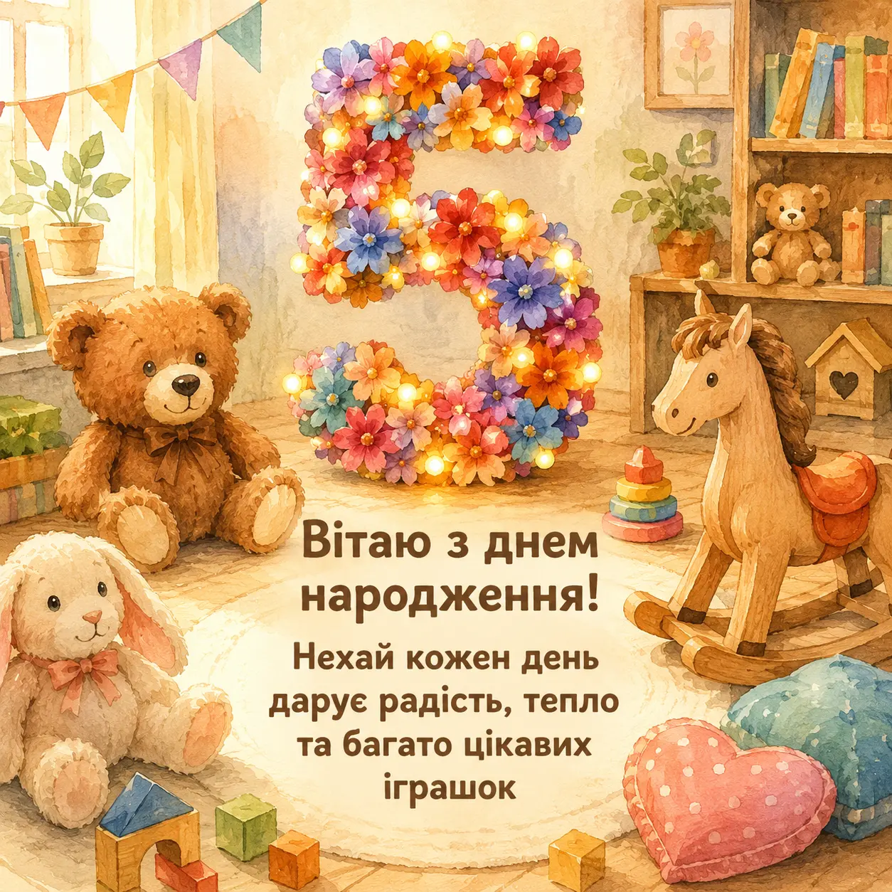 Перший великий ювілей: привітання дитині на 5 років у віршах та прозі