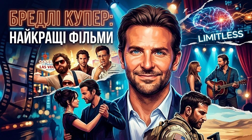 ТОП 20 фільмів Бредлі Купера повний огляд