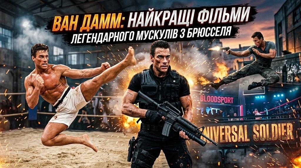Фільми Жан-Клода Ван Дамма від бойовика до драми